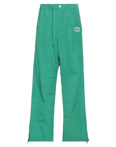 Valentino Garavani Man Pants Green Size 34 Polyamide