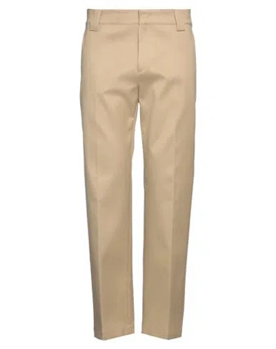 Valentino Garavani Man Pants Khaki Size 32 Cotton In Beige