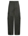 Valentino Garavani Man Pants Military Green Size 34 Polyester, Elastomultiester In Green