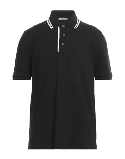 Valentino Garavani Man Polo Shirt Black Size Xl Cotton