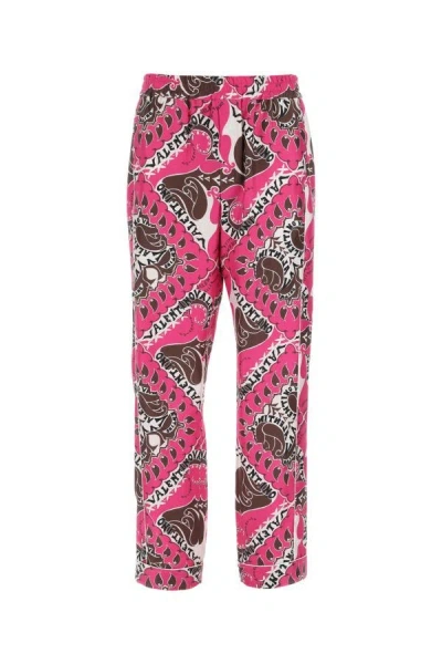 VALENTINO VALENTINO GARAVANI MAN PRINTED SILK PYJAMA PANT