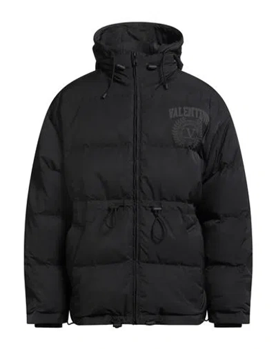 VALENTINO VALENTINO GARAVANI MAN PUFFER BLACK SIZE 42 POLYESTER, ELASTOMULTIESTER, POLYAMIDE