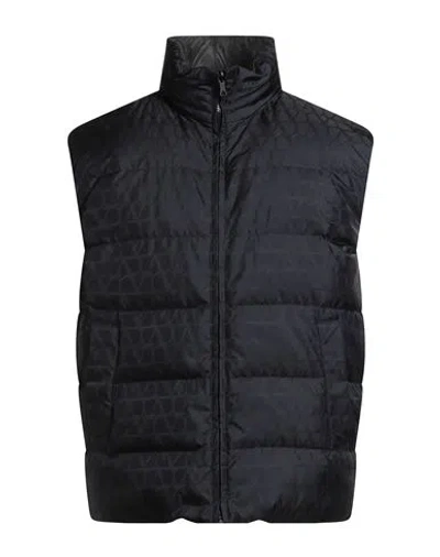 Valentino Garavani Man Puffer Midnight Blue Size 40 Polyamide