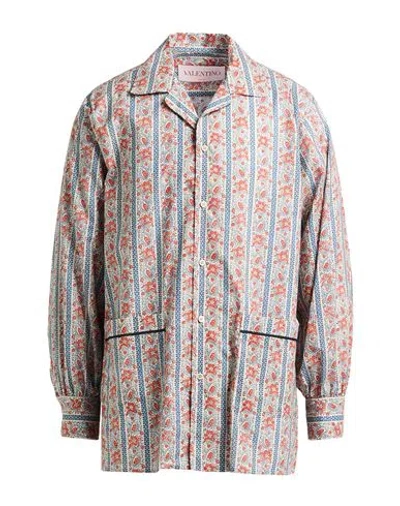 Valentino Garavani Man Shirt Beige Size S Cotton In Brown