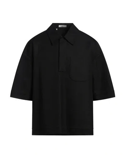 Valentino Garavani Man Shirt Black Size 15 ½ Cotton, Polyamide