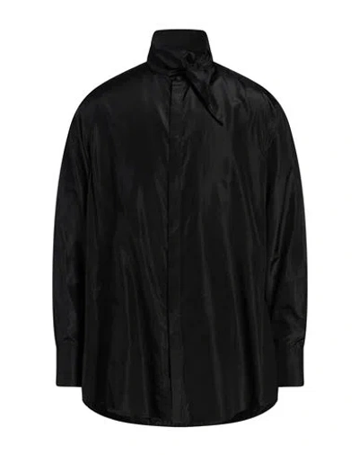 Valentino Garavani Man Shirt Black Size 16 Silk