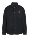 Valentino Garavani Man Shirt Black Size 38 Polyester, Elastomultiester In Black