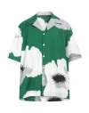 Valentino Floral Print Shirt Shirt And Blouse Multicolor In Green