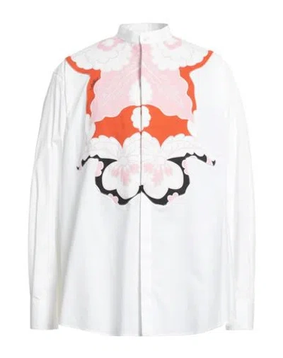Valentino Garavani Man Shirt White Size 16 Cotton, Hemp