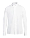 Valentino Garavani Man Shirt White Size 16 Cotton, Polyester In White