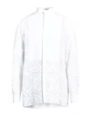 Valentino Garavani Man Shirt White Size 16 Cotton, Polyester In White