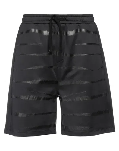 Valentino Garavani Man Shorts & Bermuda Shorts Black Size S Polyamide, Cotton