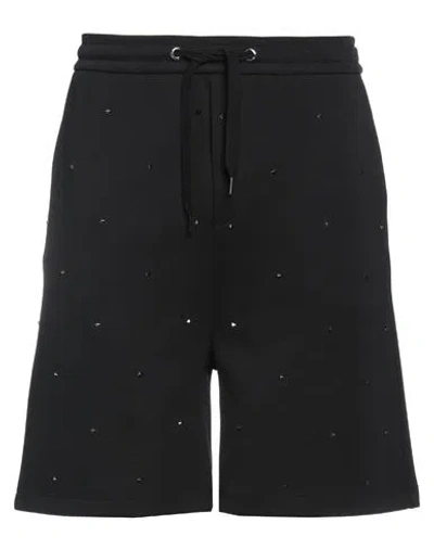 Valentino Garavani Man Shorts & Bermuda Shorts Black Size S Cotton, Polyester