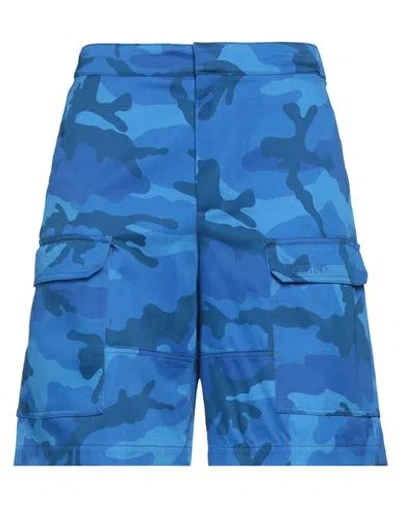 Valentino Garavani Man Shorts & Bermuda Shorts Blue Size 32 Cotton