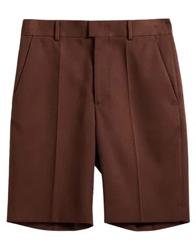 Valentino Garavani Man Shorts & Bermuda Shorts Brown Size 30 Virgin Wool