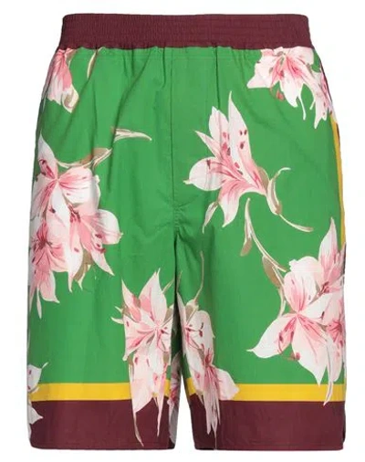Valentino Garavani Man Shorts & Bermuda Shorts Burgundy Size 38 Cotton In Red