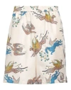 Valentino Men's Silk Bermuda Shorts In White