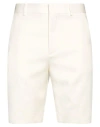 Valentino Garavani Man Shorts & Bermuda Shorts Ivory Size 32 Virgin Wool In White