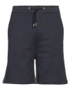 Valentino Garavani Man Shorts & Bermuda Shorts Midnight Blue Size L Cotton, Elastane In Blue