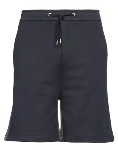Valentino Garavani Man Shorts & Bermuda Shorts Midnight Blue Size L Cotton, Elastane