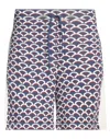Valentino Garavani Man Shorts & Bermuda Shorts Midnight Blue Size S Viscose, Polyester In Blue