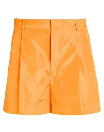 Valentino Garavani Man Shorts & Bermuda Shorts Orange Size 30 Silk