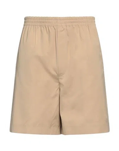 Valentino Garavani Man Shorts & Bermuda Shorts Sand Size 36 Cotton In Beige
