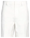 Valentino 4-pocketed Cotton Shorts With Hidden Fastening In White