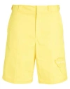 Valentino Garavani Man Shorts & Bermuda Shorts Yellow Size 30 Polyester