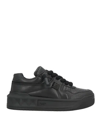 VALENTINO GARAVANI VALENTINO GARAVANI MAN SNEAKERS BLACK SIZE 6 LEATHER