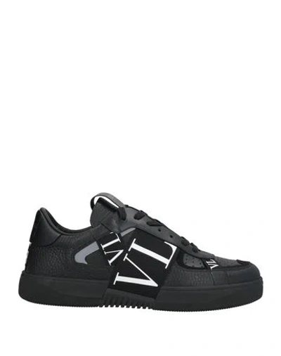 Valentino Garavani Vl7n Leather Sneakers In Black
