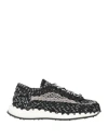 Valentino Garavani Man Sneakers Black Size 9.5 Textile Fibers