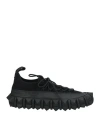 Valentino Garavani Man Sneakers Black Size 7 Textile Fibers