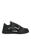 Valentino Garavani Vltn Ribbon Sneakers In Black