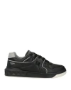 Valentino One Stud Low-top Sneakers In Black