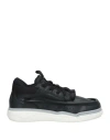 Valentino Garavani Man Sneakers Black Size 9 Leather, Textile Fibers