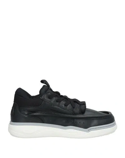 Valentino Garavani Man Sneakers Black Size 9 Leather, Textile Fibers