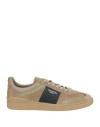 Valentino Garavani Man Sneakers Camel Size 12 Leather In Beige