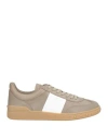 Valentino Garavani Man Sneakers Khaki Size 10 Leather In Beige