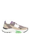 Valentino Garavani Man Sneakers Light Brown Size 12 Textile Fibers In Beige
