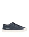 Valentino Garavani Man Sneakers Midnight Blue Size 11 Soft Leather In Blue