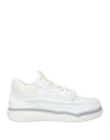 Valentino Garavani Man Sneakers Off White Size 8 Leather, Textile Fibers
