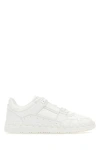 Valentino Leather Freedots Sneakers Studded Detailing In White