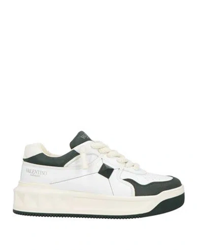Valentino Garavani Man Sneakers White Size 13 Leather