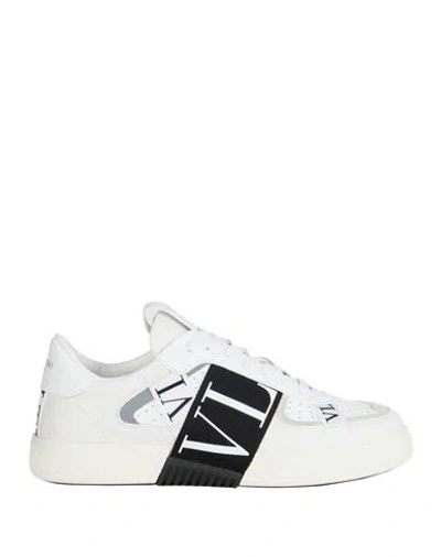 Valentino Garavani Valentino Vltn Leather Slip-on Sneaker In Neutral