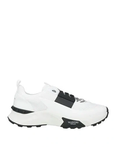 VALENTINO GARAVANI VALENTINO GARAVANI MAN SNEAKERS WHITE SIZE 9 TEXTILE FIBERS
