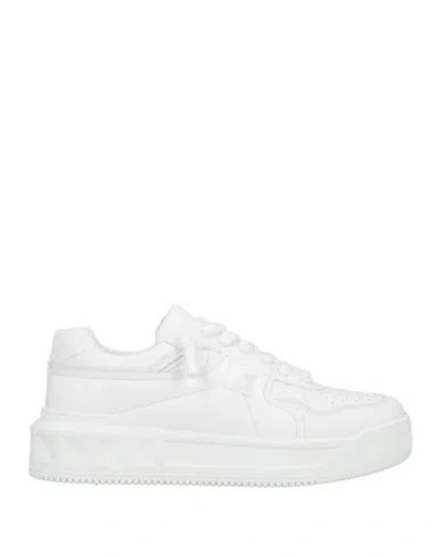 Valentino Garavani Man Sneakers White Size 7.5 Leather