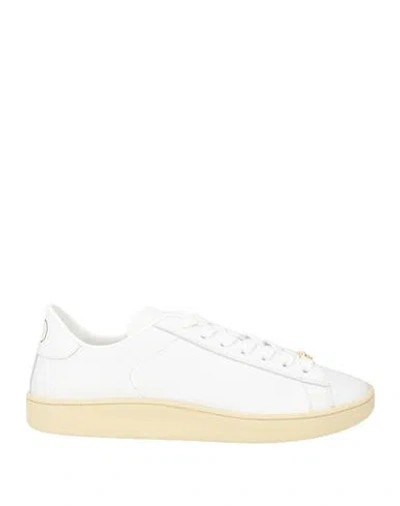 Valentino Garavani Premium Leather High-top Sneaker For Men In White