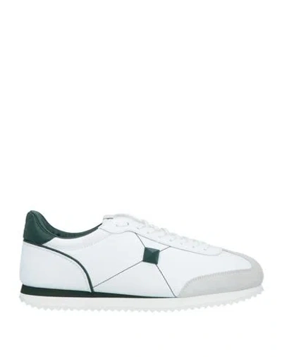 Valentino Garavani Man Sneakers White Size 8.5 Soft Leather