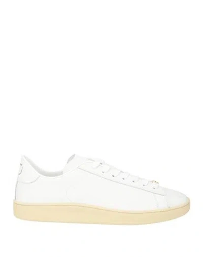 Valentino Garavani Premium Leather High-top Sneaker For Men In White